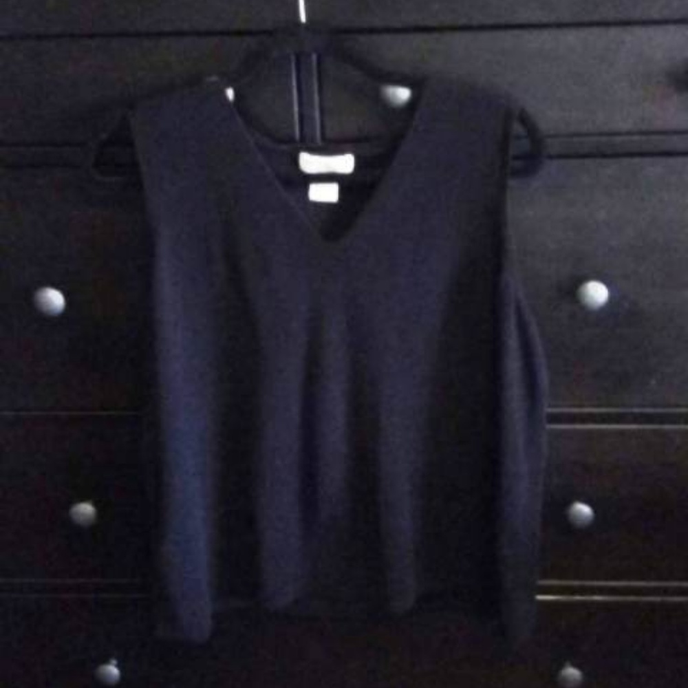 Worthington Button up Black Twinset Sweater - Picture 2 of 3